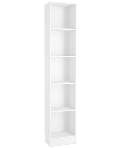 Tvilum Berkley Ready-to-assemble Tall Narrow Bookcase In White