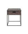 Abbyson Living Tustin End Table In Dark Brown