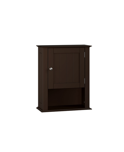 Riverridge Home Ashland Single Door Wall Cabinet In Open Brown