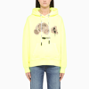 PALM ANGELS YELLOW BEAR SPRAYED HOODIE,PWBB023F21FLE003-J-PALMA-6560