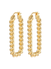 MISSOMA TIDAL' 18K GOLD-PLATED OVATE HOOP EARRINGS