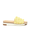 Sam Edelman Women's Ainslie Braided Sandals Women's Shoes In Yellow