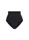 Skims Seamless Sculpt' Sculpting Mid Waist Brief In Black