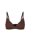 Skims Fits Everybody Triangle Bralette In Brown