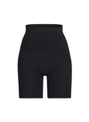 Skims Womens Onyx Sculpt Fitted Stretch-woven Shorts In Black