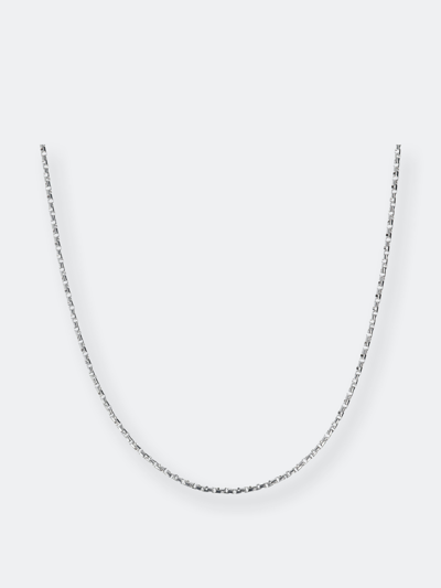 Albert M. Silver Necklace With Mermaid Texture Detail In Grey