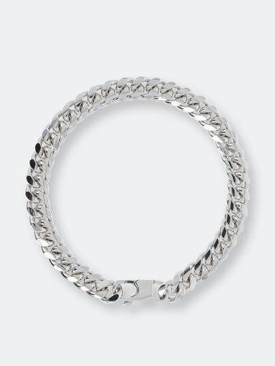 Albert M. Bracelet With Curb Chain 8,25" Length In Grey