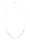 Dana Rebecca Designs 14kt White Gold Diamond Ava Bea Tennis Necklace In Silver