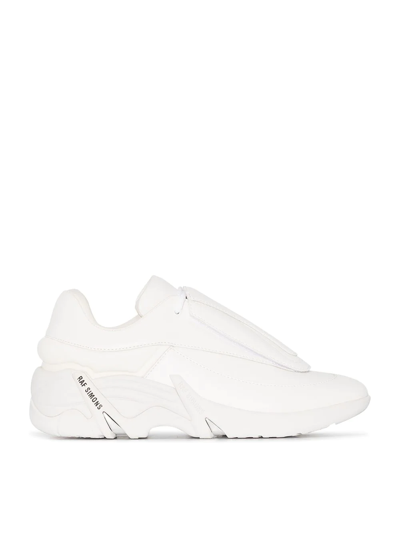 Raf Simons Leather Antei Sneakers In White