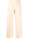 Jil Sander High-waisted Straight-leg Trousers In Neutrals