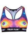 PHILIPP PLEIN TIE-DYE LOGO-UNDEBRAND BRA