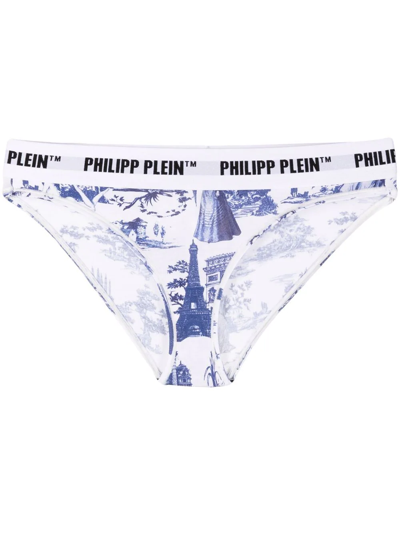 Philipp Plein En Plein Air Cotton Briefs In White