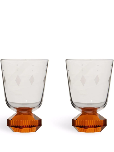 Reflections Copenhagen Chelsea Set Of Two Glasses In Red