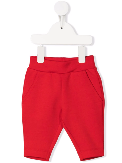 Ferrari Babies' Logo-tape Cotton Track Pants In Red