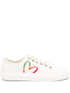 PAUL SMITH KINSEY HEART-EMBROIDERED LOW-TOP SNEAKERS