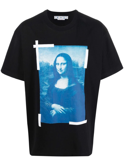 Off-white Monalisa Short-sleeve T-shirt In Black