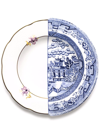 Seletti Hybrid Fillide Printed Porcelain Soup Plate 25.4cm In White