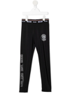 Msgm Logo-print Track Pants In Black