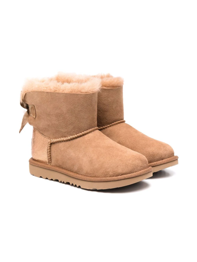 Ugg Kids' K Mini Bailey Bow Glitz Boots In Brown