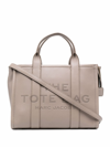 Marc Jacobs The Leather Small Tote Bag In Cement