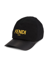 FENDI REVERSIBLE COTTON LOGO BASEBALL CAP,400013806656