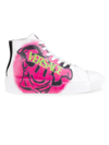 VERSACE LA GRECA HIGH-TOP SNEAKERS,400014653872