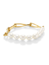 MISSOMA WOMEN'S 18K GOLD-PLATED & BAROQUE PEARL TWISTED-LINK CHAIN BRACELET,400015196549