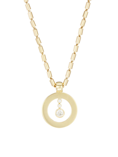 Roberto Coin Women's Baby O 18k Yellow Gold & Diamond Pendant Necklace