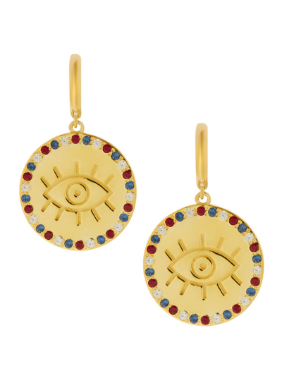 Eyem By Ileana Makri Women's Emily In Paris 18k Gold-plated & Zircon Eye Drop Earrings