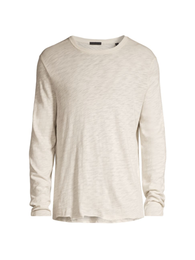 Atm Anthony Thomas Melillo Distressed Long Sleeve T-shirt In Wheat