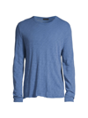 Atm Anthony Thomas Melillo Distressed Long Sleeve T-shirt In Ocean