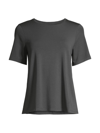 Eileen Fisher Crewneck T-shirt In Graphite