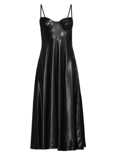 Norma Kamali X Revolve Slip Fishtail Dress In Black