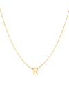 Saks Fifth Avenue 14k Yellow Gold Initial Pendant Necklace In Initial R