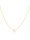 Saks Fifth Avenue 14k Yellow Gold Initial Pendant Necklace In Initial S
