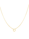 Saks Fifth Avenue 14k Yellow Gold Initial Pendant Necklace In Initial O