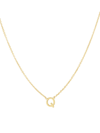 Saks Fifth Avenue 14k Yellow Gold Initial Pendant Necklace In Initial Q