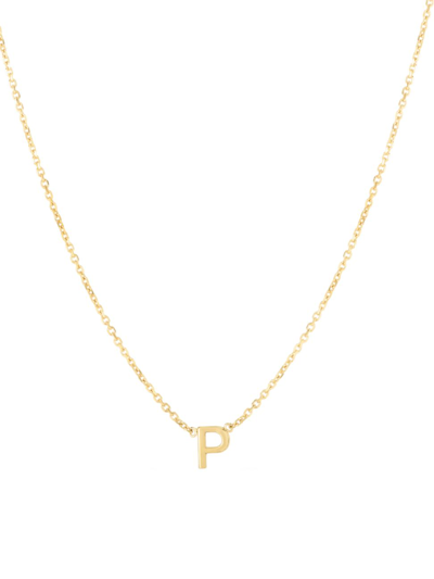 Saks Fifth Avenue 14k Yellow Gold Initial Pendant Necklace