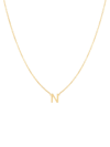 Saks Fifth Avenue 14k Yellow Gold Initial Pendant Necklace In Initial N