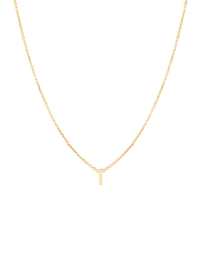 Saks Fifth Avenue 14k Yellow Gold Initial Pendant Necklace In Initial I