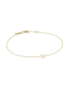 Saks Fifth Avenue 14k Yellow Gold Initial Charm Bracelet In Initial F