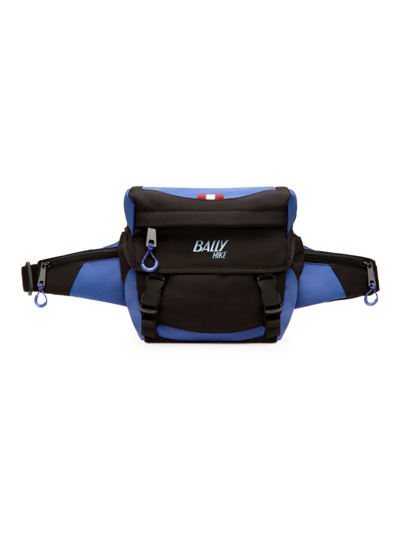 Bally Hike Shoulder Bag In Black,blue