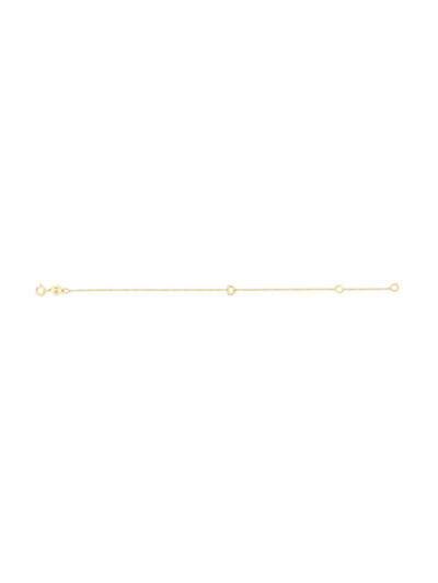 Saks Fifth Avenue 14k Yellow Gold Initial Charm Bracelet In Initial D