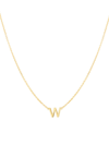 Saks Fifth Avenue 14k Yellow Gold Initial Pendant Necklace In Initial W