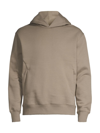 Theory Cotton Pullover Hoodie In Tapir