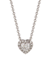 SAKS FIFTH AVENUE WOMEN'S 14K WHITE GOLD & 0.25 TCW DIAMOND HEART PENDANT NECKLACE,400015135112