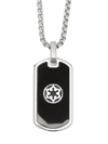 CUFFLINKS, INC MEN'S IMPERIAL REBEL REVERSIBLE STAINLESS STEEL TAG NECKLACE,400015383297