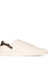 Raf Simons Orion Faux-leather Low-top Sneakers In Neutrals