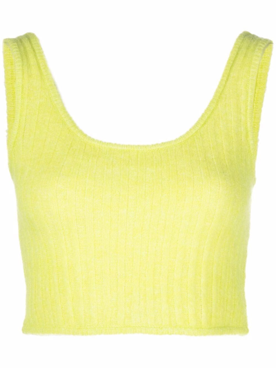 Baum Und Pferdgarten Cesya Recycled Polyester And Alpaca-blend Top In Wild Lime