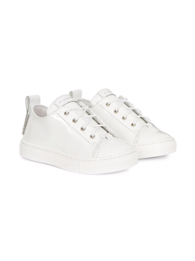 Giuseppe Junior Kids' Blabber Lace-up Sneakers In White